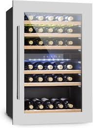 Klarstein Vinoteca: Nevera de Vino de 2 Zonas con Puerta de Cristal