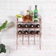 Vinoteca Decorativa de Pared para Múltiples Botellas